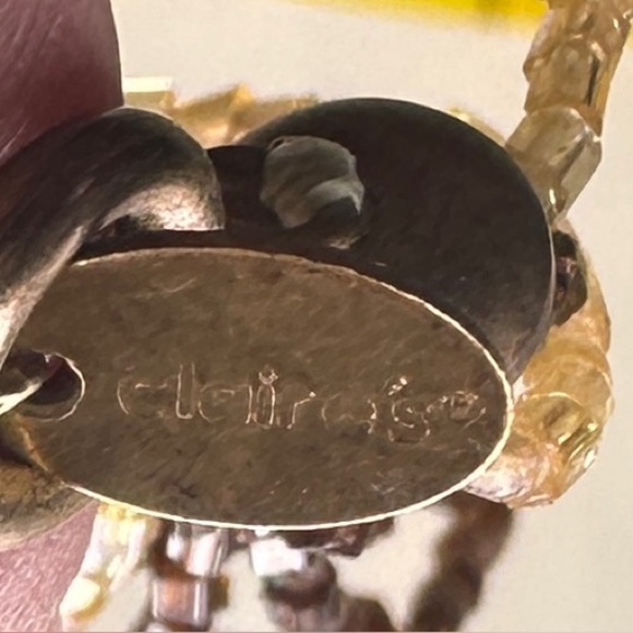 Claires Multi-Strand Necklace in Brown and Gold Fluorescent Seed Beads - Picture 4 of 4